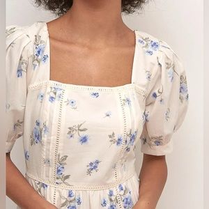 NWOT prairie style floral dress